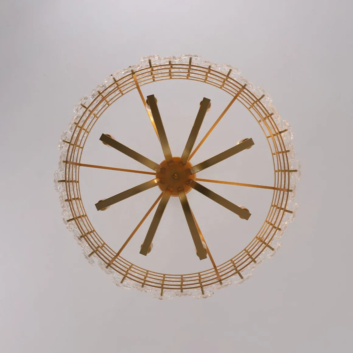Art Deco Blossom Floral Cage Drum Lantern Pendant Light