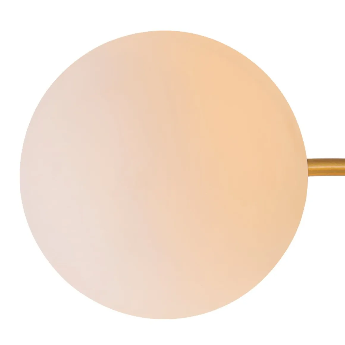 Bloom Dimmable Opal Glass Globe Bubble Semi Flush Chandelier