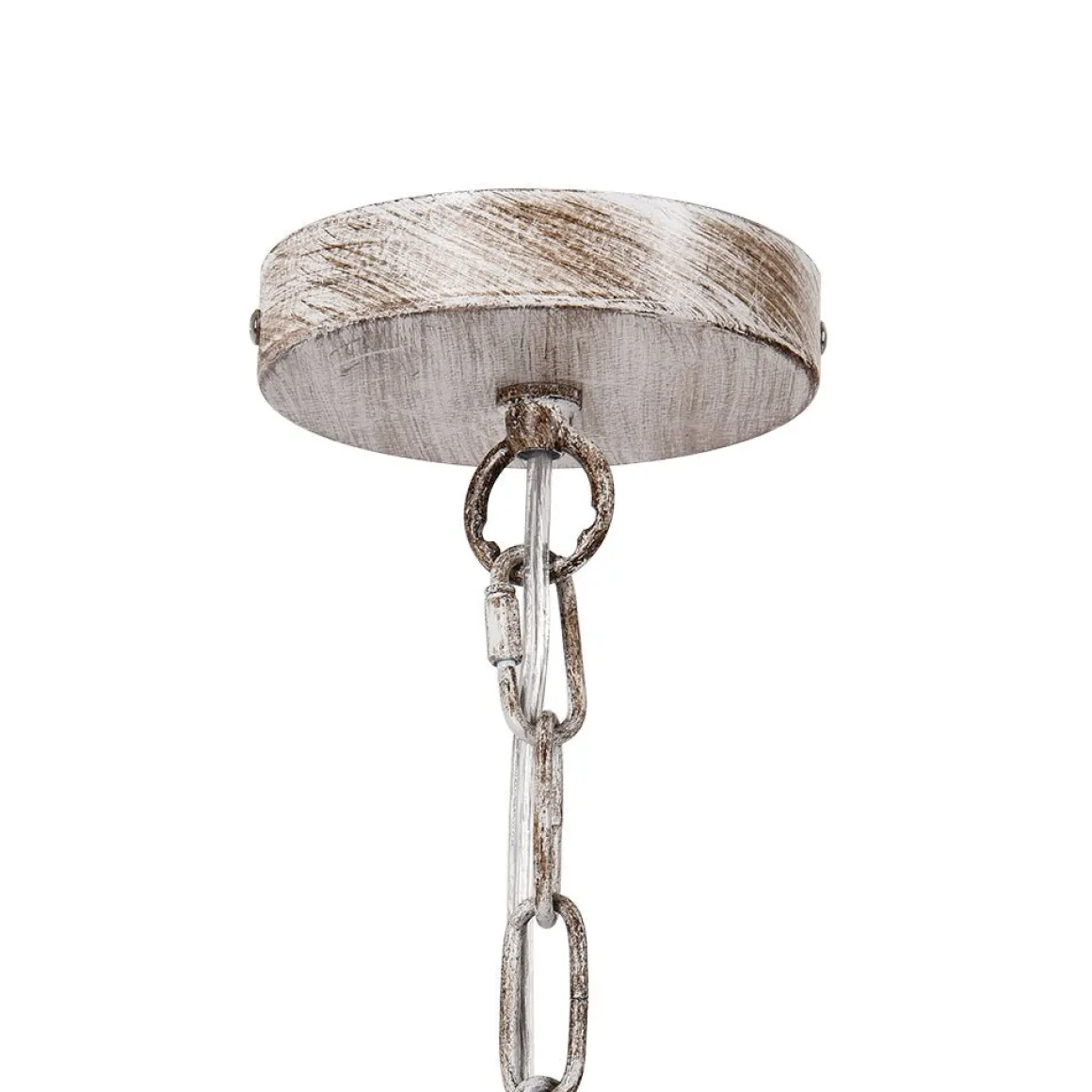 Boho 4-Light Wood Beaded Lantern Pendant