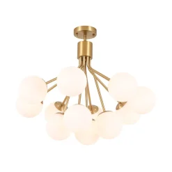 Bouquet Tiered Sputnik Pendant Frosted Glass Bubble Chandelier