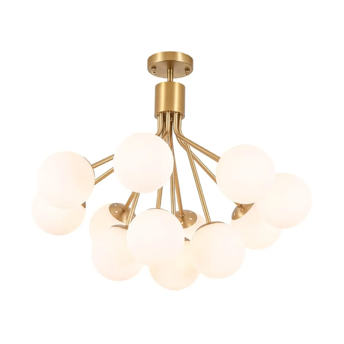Bouquet Tiered Sputnik Pendant Frosted Glass Bubble Chandelier