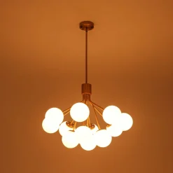 Bouquet Tiered Sputnik Pendant Frosted Glass Bubble Chandelier