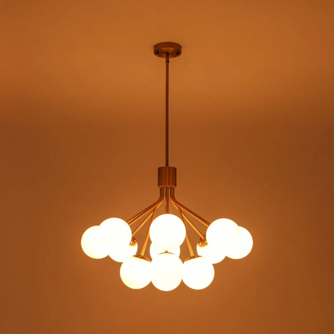 Bouquet Tiered Sputnik Pendant Frosted Glass Bubble Chandelier