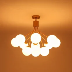 Bouquet Tiered Sputnik Pendant Frosted Glass Bubble Chandelier