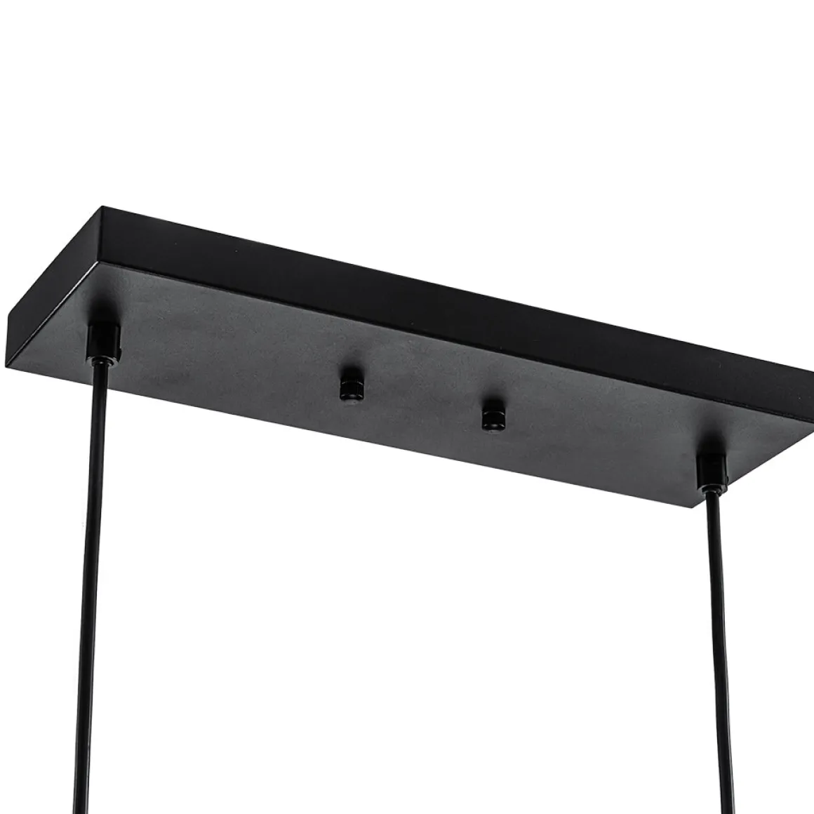 Contemporary 3-Light Gradual Smoked Glass Island Chandelier