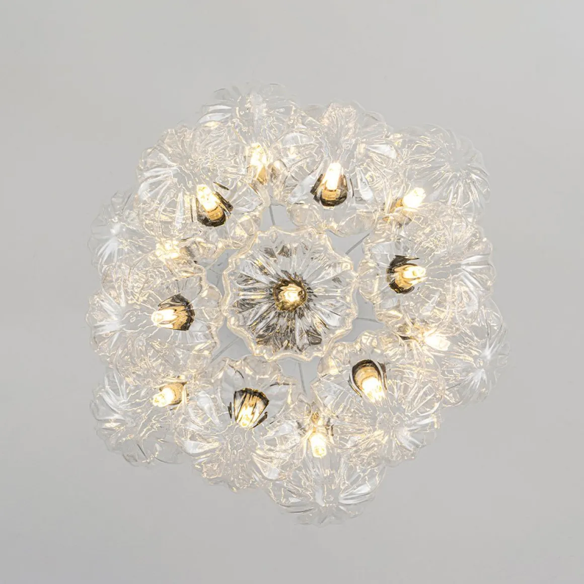 Dimmable Cluster Sculpture Texture Glass Globe Bubble Chandelier