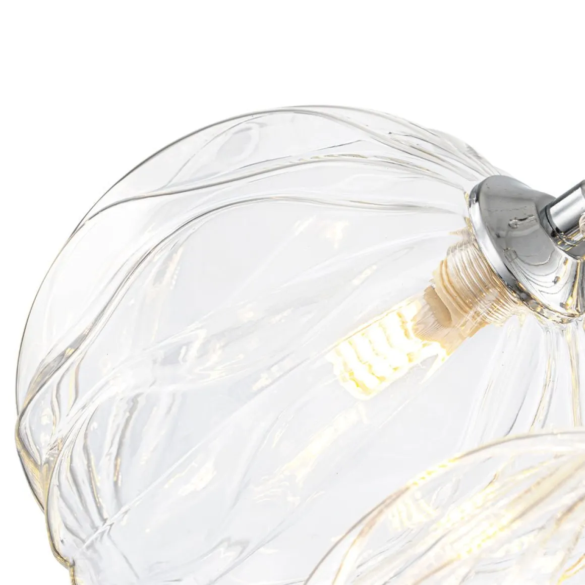 Dimmable Cluster Sculpture Texture Glass Globe Bubble Chandelier