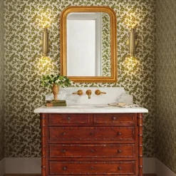 Dimmable LED Aged Brass Up Down Metal Tube Wall Sconce