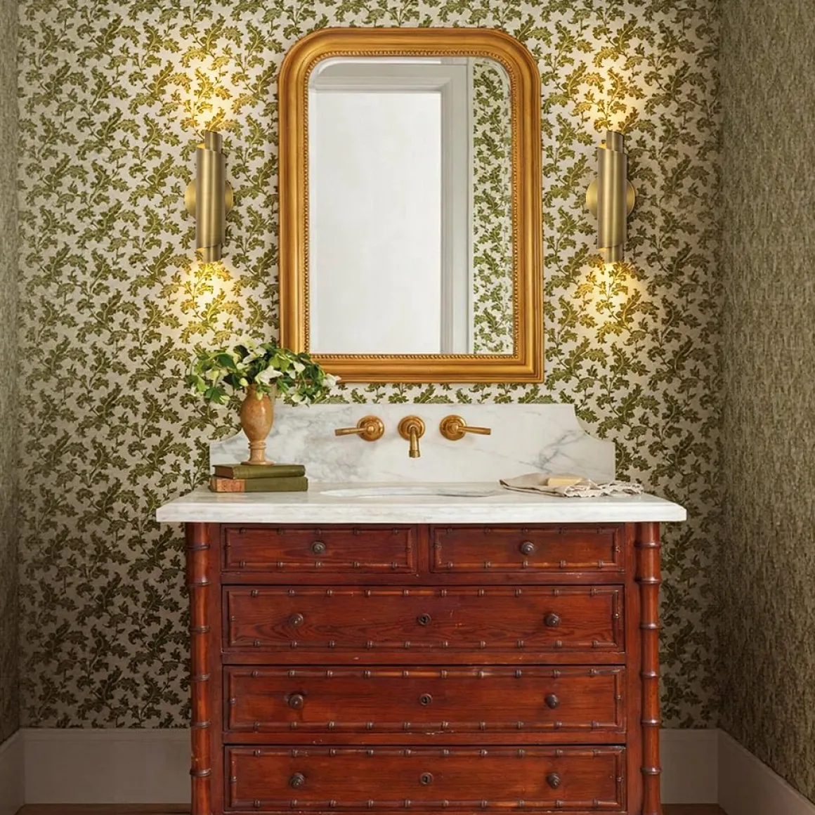 Dimmable LED Aged Brass Up Down Metal Tube Wall Sconce