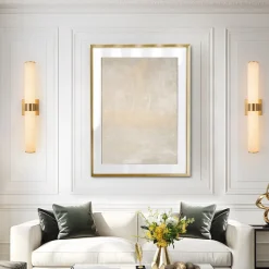 Dimmable LED Marble Tube Linear Bathroom Wall Sconce