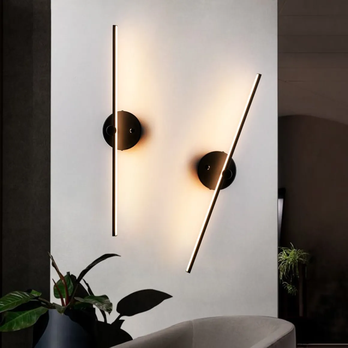 Dimmable LED Rotatable Linear Strip Vanity Lamp Picture Light