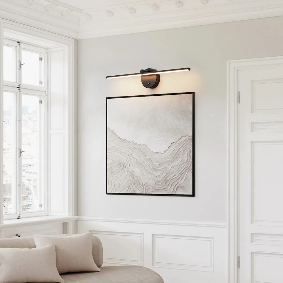 Dimmable LED Rotatable Linear Strip Vanity Lamp Picture Light