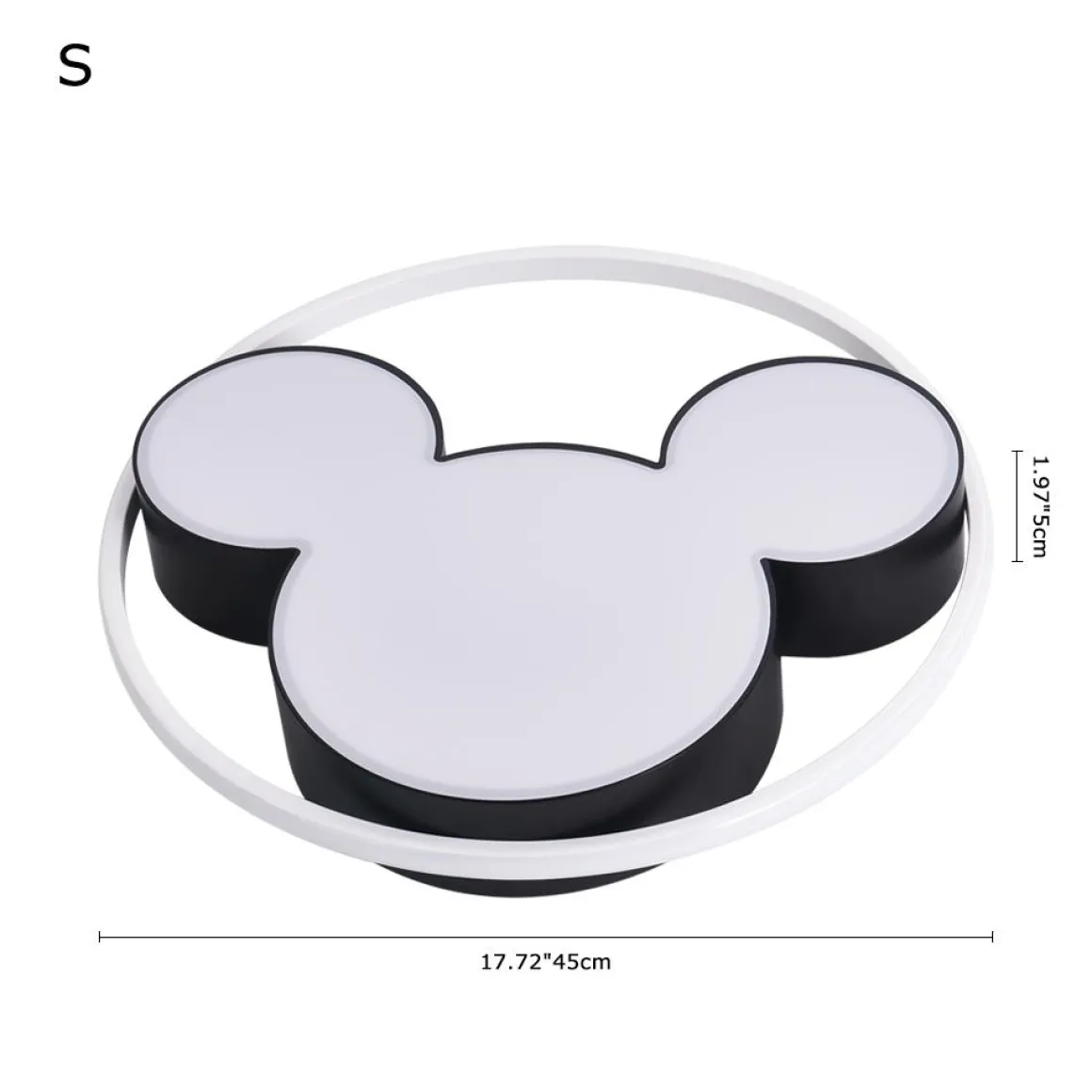 Dimmable Modern Mickey Design LED Flush Ceiling Light