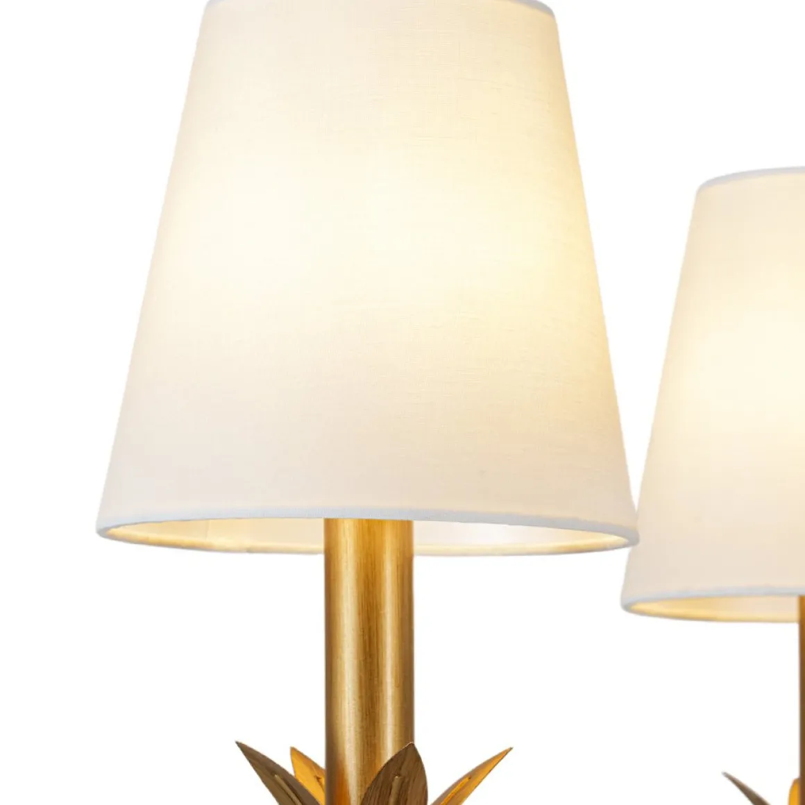 French Country 4-Light Fabric Round Candle Style Chandelier