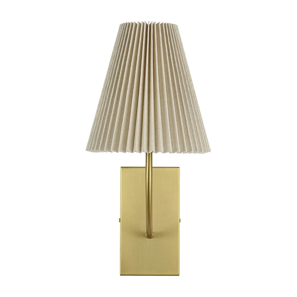 French Elegant 1-Light Pleated Fabric Wall Lamp