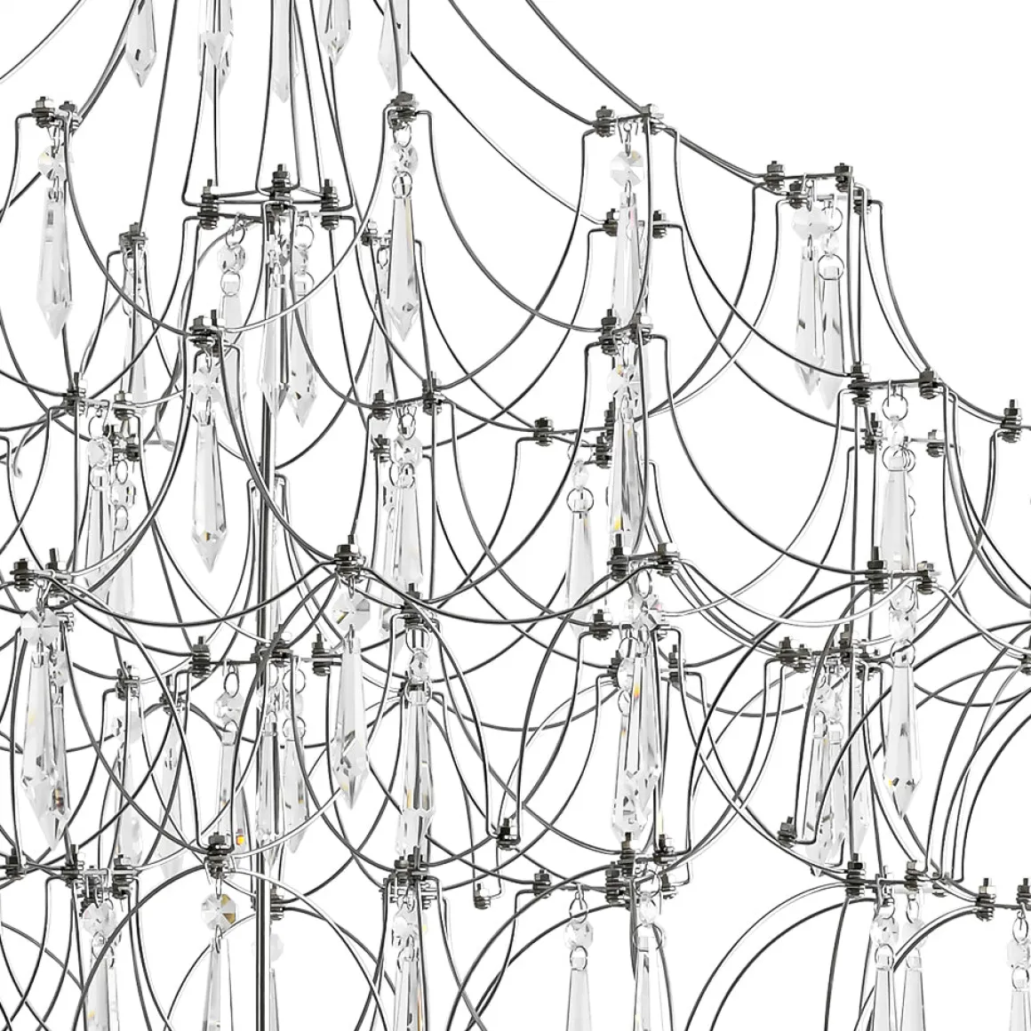 Galaxy Glam Luxury LED Starlight Crystal Chandelier