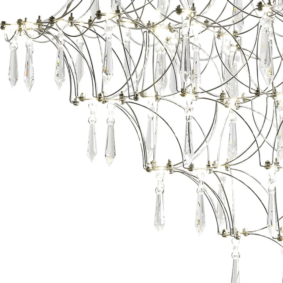 Galaxy Glam Luxury LED Starlight Crystal Chandelier