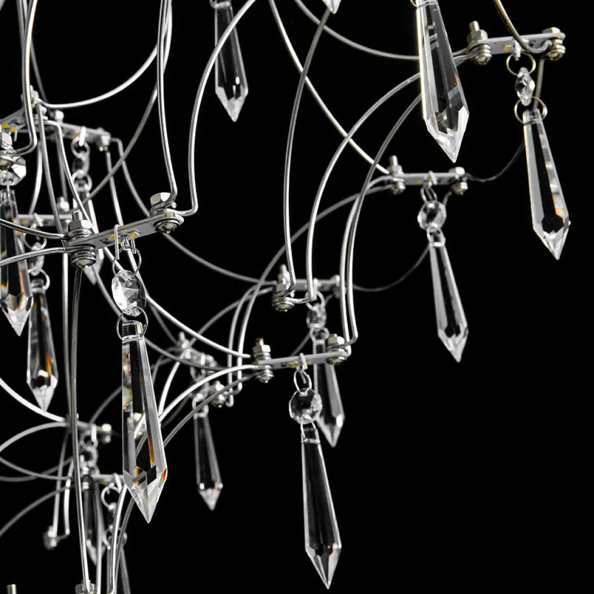 Galaxy Glam Luxury LED Starlight Crystal Chandelier