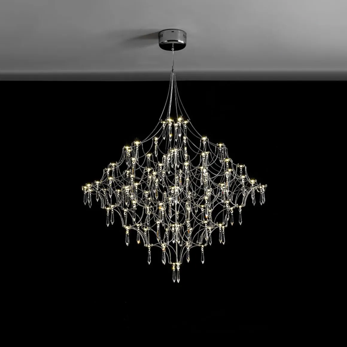 Galaxy Glam Luxury LED Starlight Crystal Chandelier