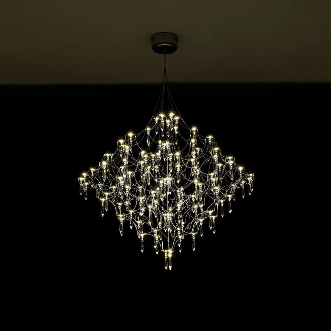Galaxy Glam Luxury LED Starlight Crystal Chandelier