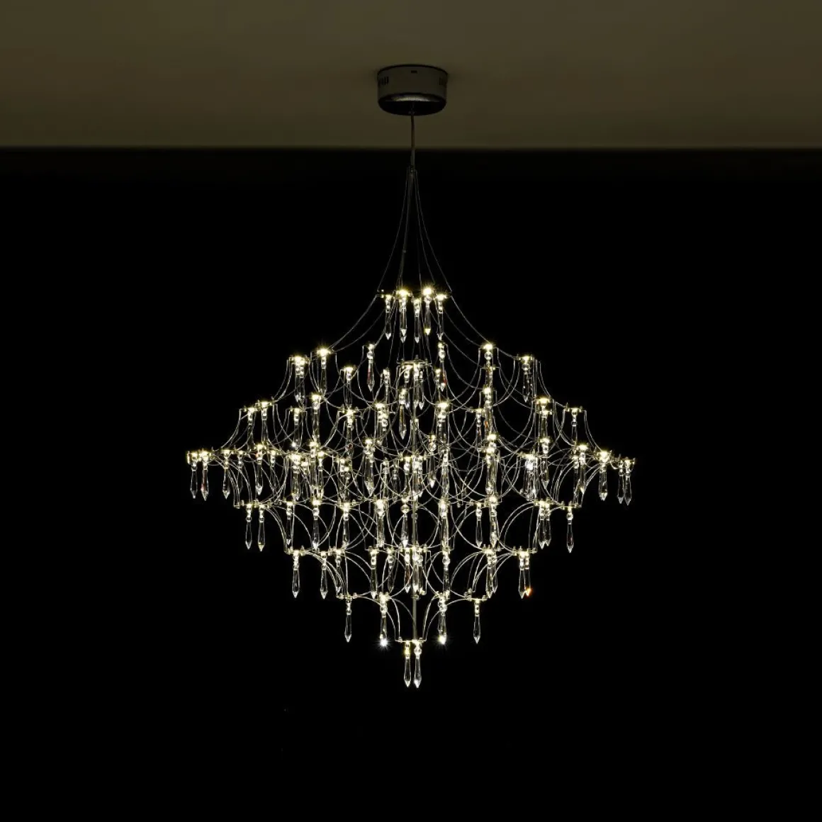 Galaxy Glam Luxury LED Starlight Crystal Chandelier
