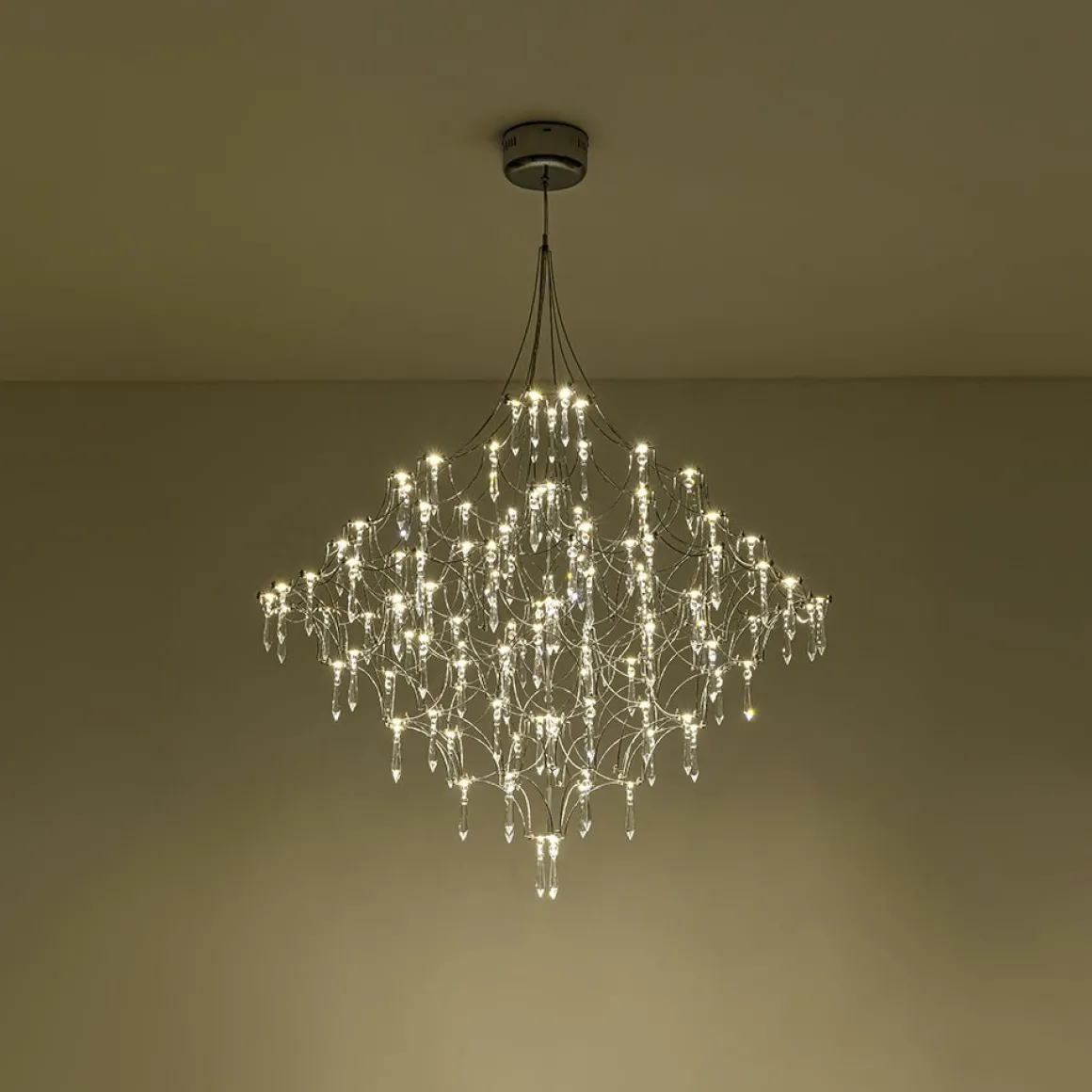 Galaxy Glam Luxury LED Starlight Crystal Chandelier