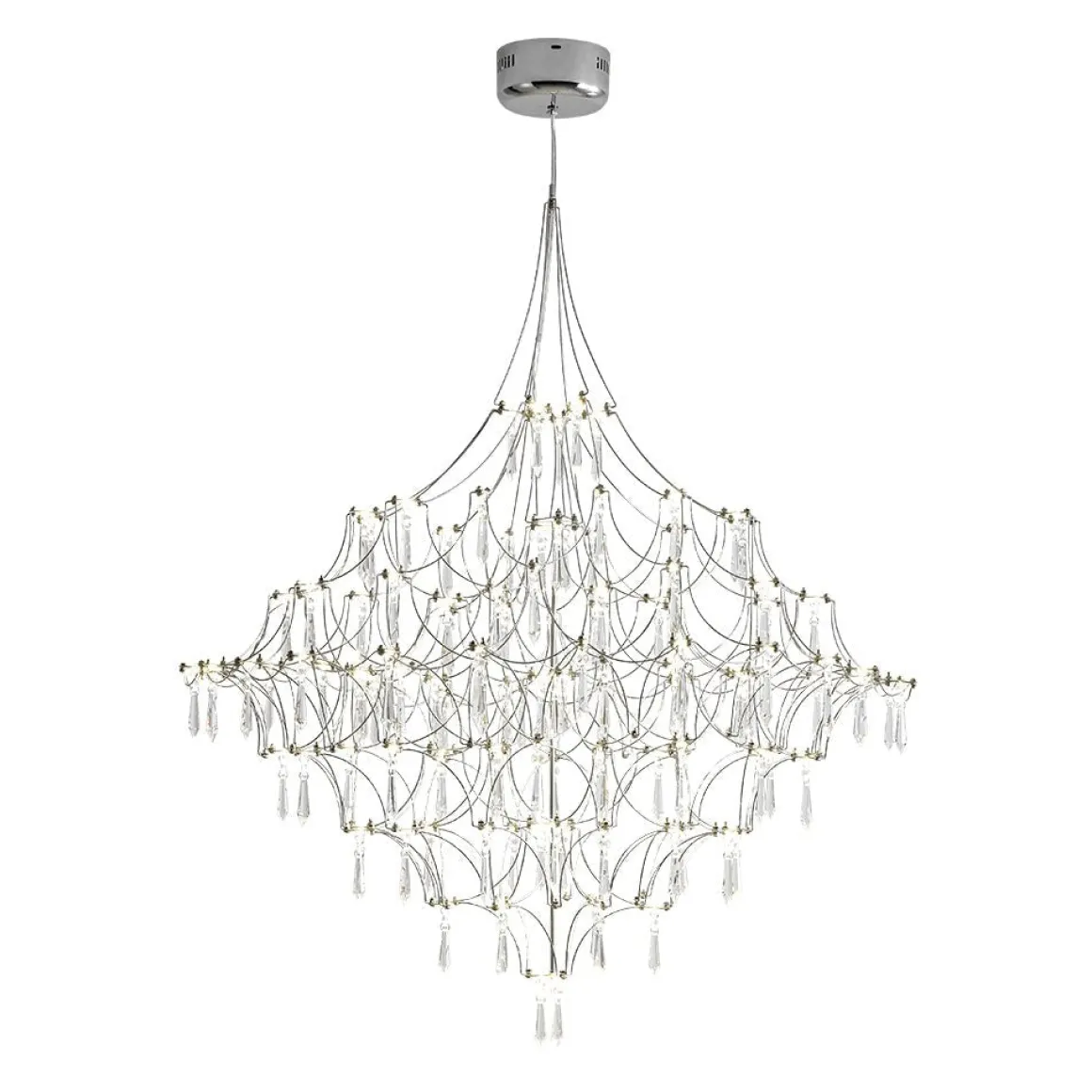 Galaxy Glam Luxury LED Starlight Crystal Chandelier