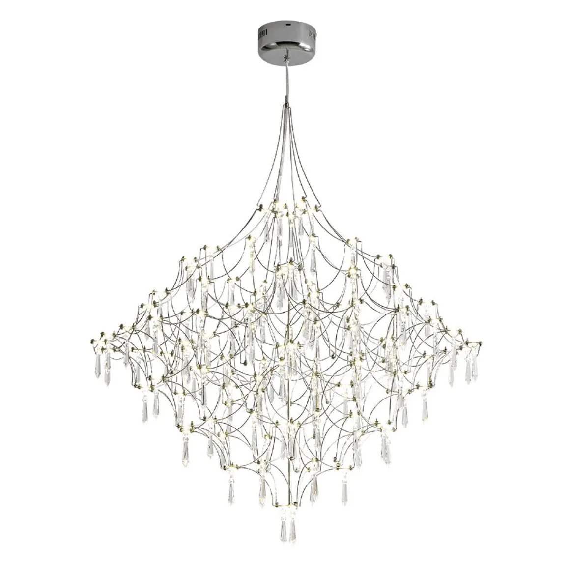 Galaxy Glam Luxury LED Starlight Crystal Chandelier
