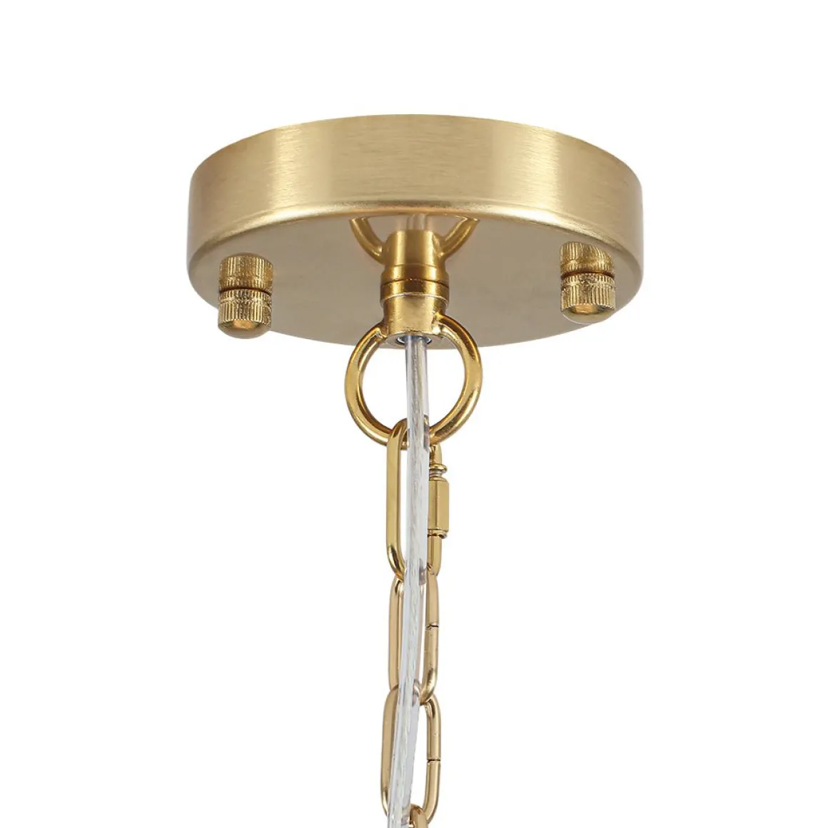 Glam Brass Ribbed Glass Floral Round Basket Chandelier