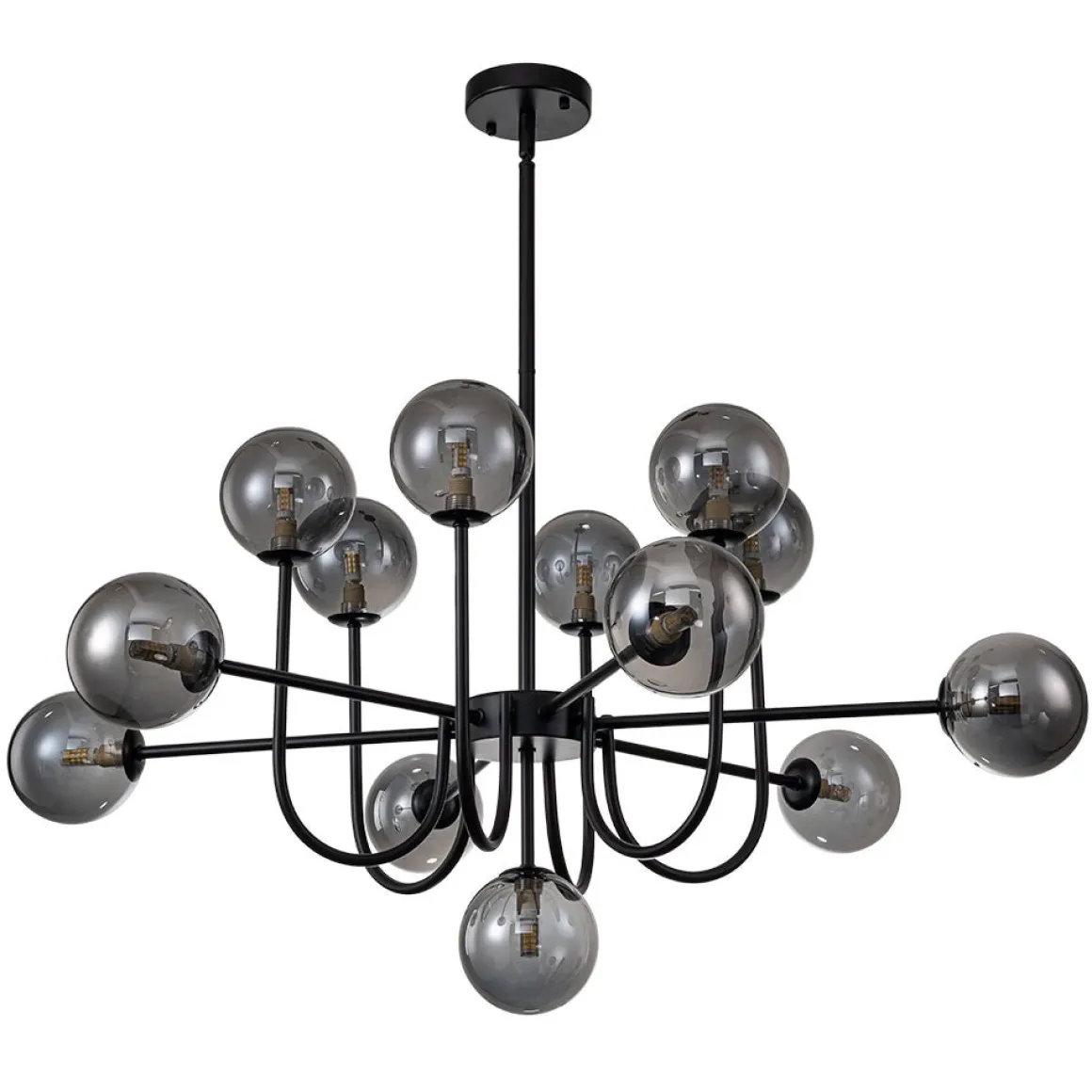 Glam 13-Light Sputnik Glass Globe Bubble Chandelier