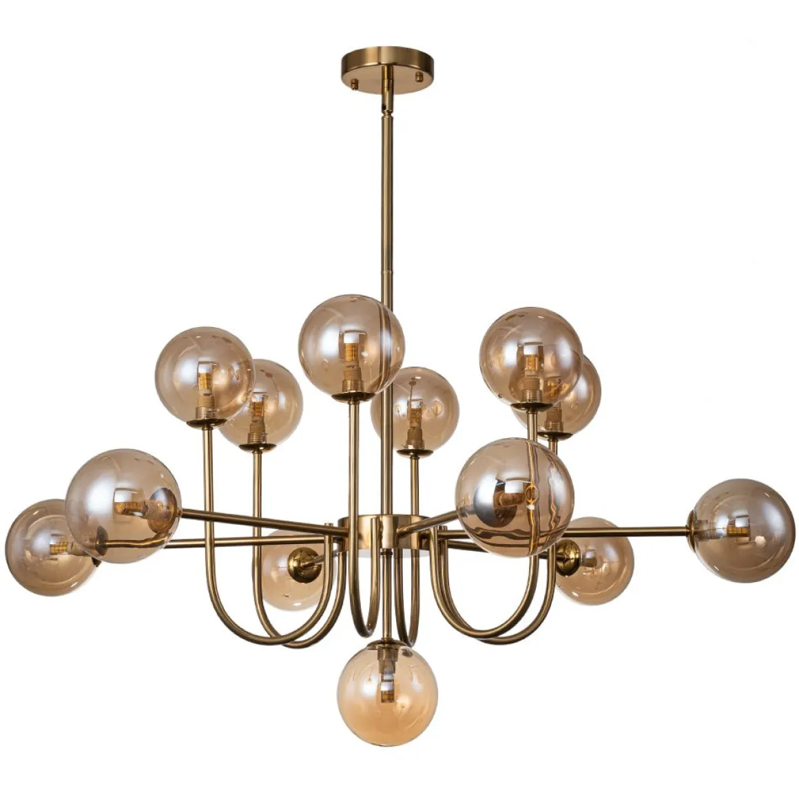 Glam 13-Light Sputnik Glass Globe Bubble Chandelier