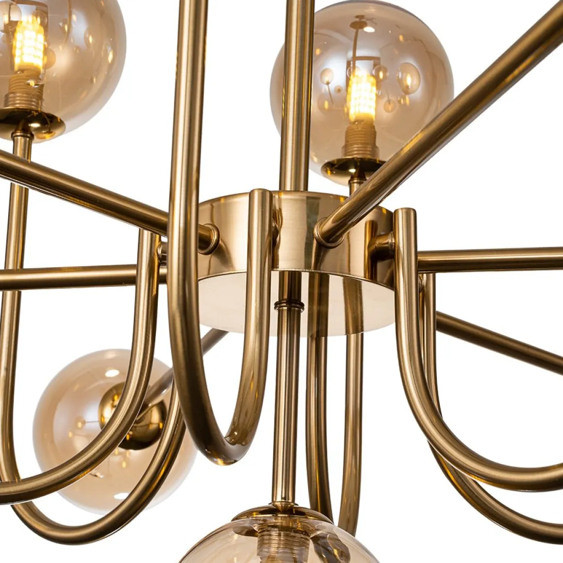Glam 13-Light Sputnik Glass Globe Bubble Chandelier