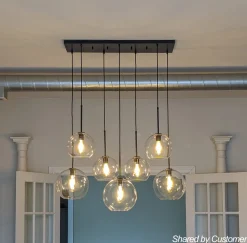 Globe Cluster Kitchen Island Pendant Light