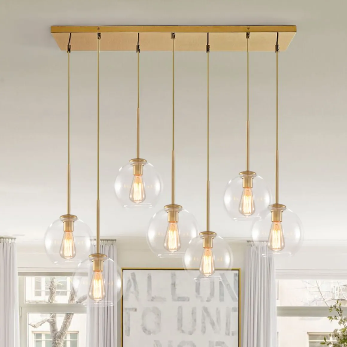 Globe Cluster Kitchen Island Pendant Light