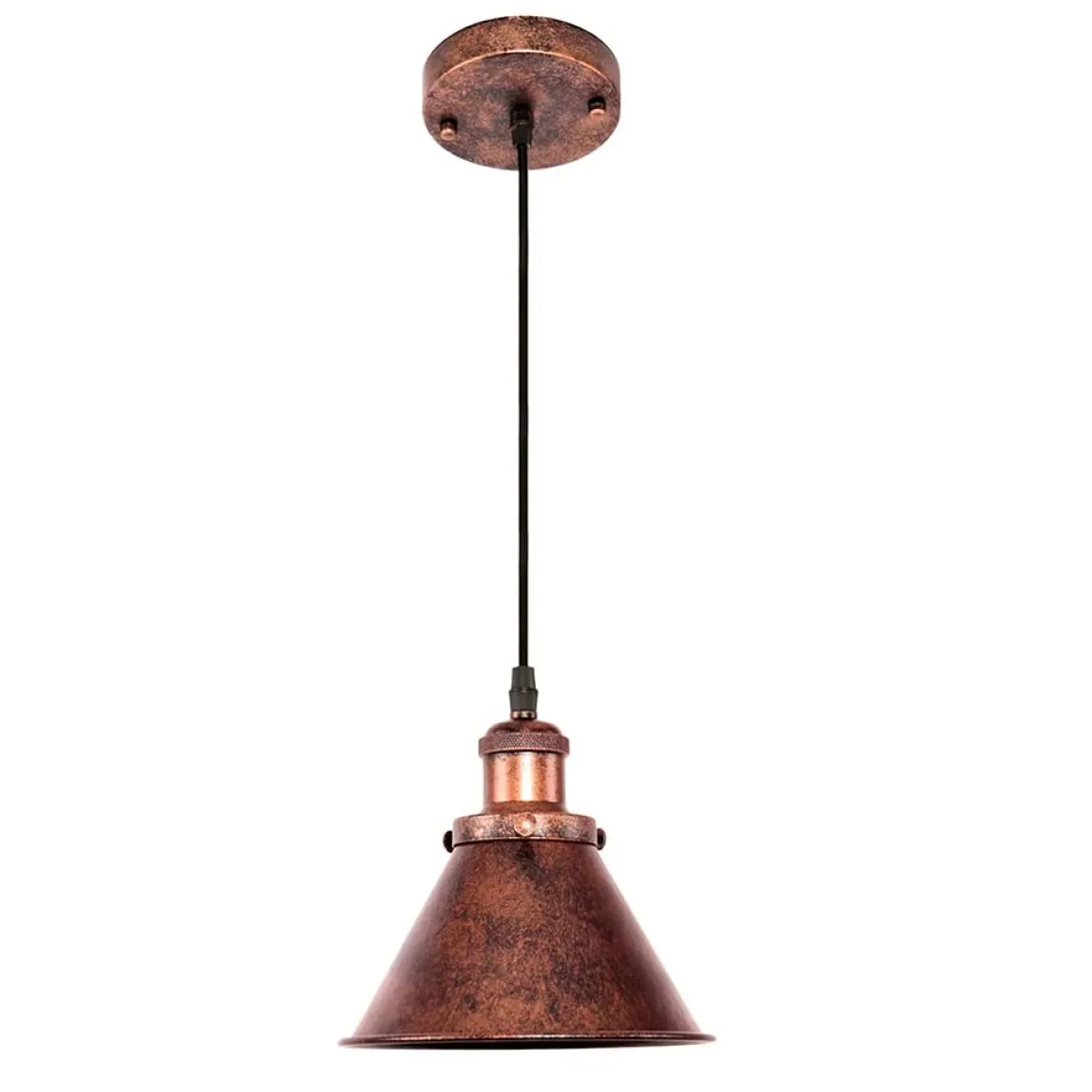 Industrial 1-Light Cone Pendant Light