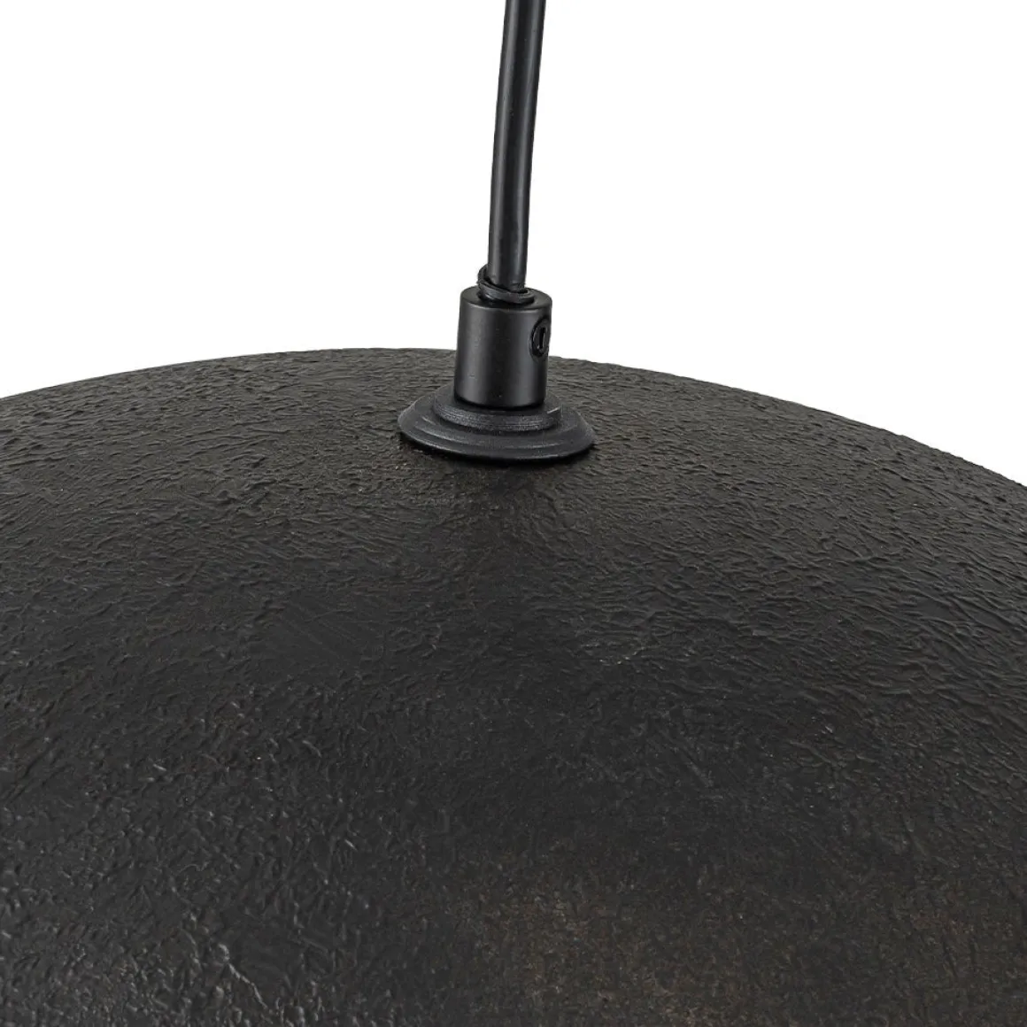 Industrial Oversized Iron Bell Dome Pendant Light Black Gold Powder