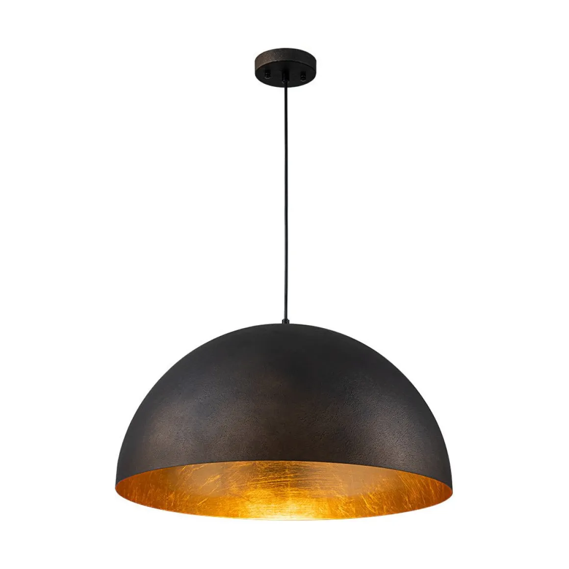 Industrial Oversized Large Metal Dome Pendant Light