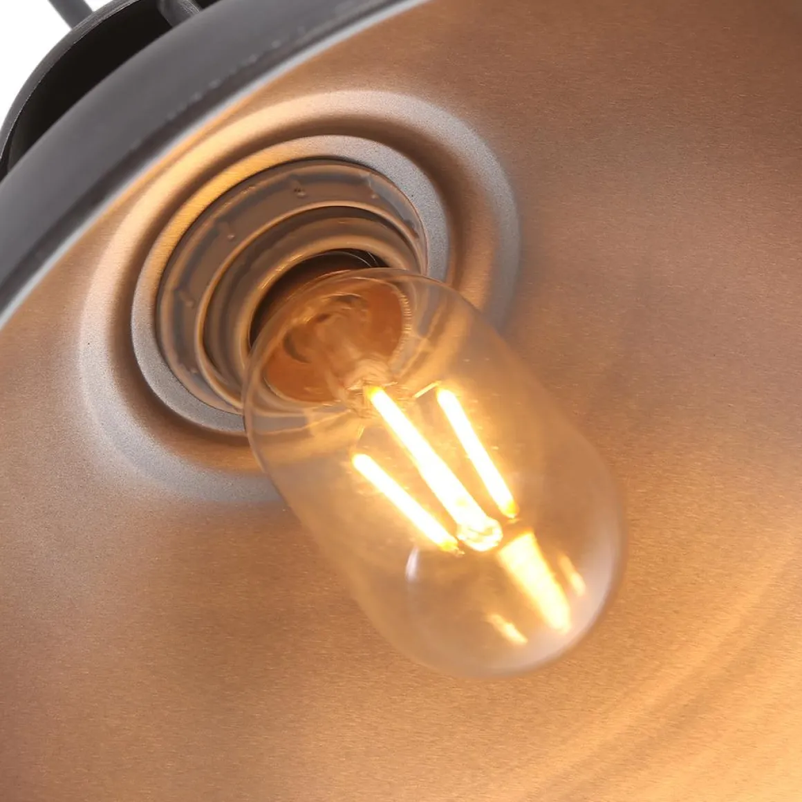 Industrial Single Pot Lid Dome Pendant