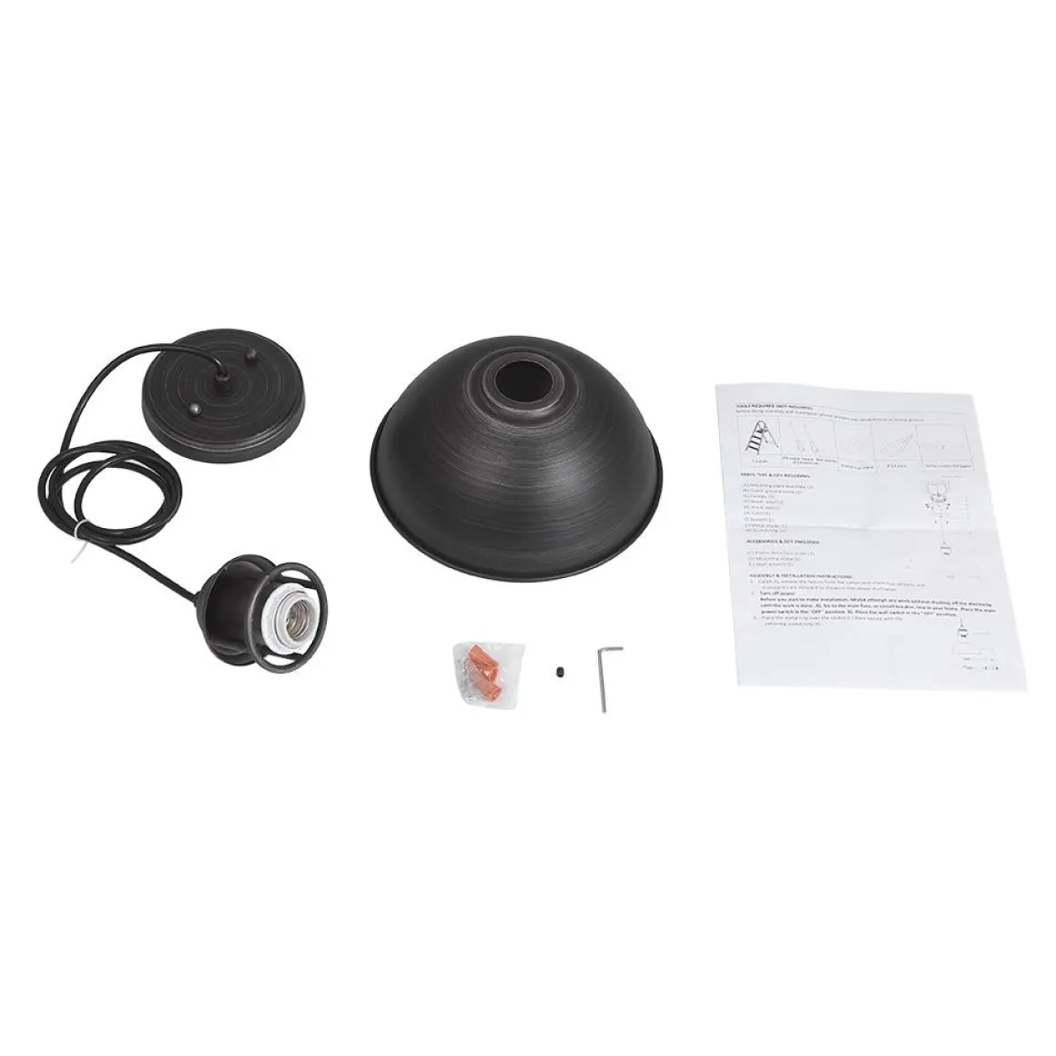 Industrial Single Pot Lid Dome Pendant