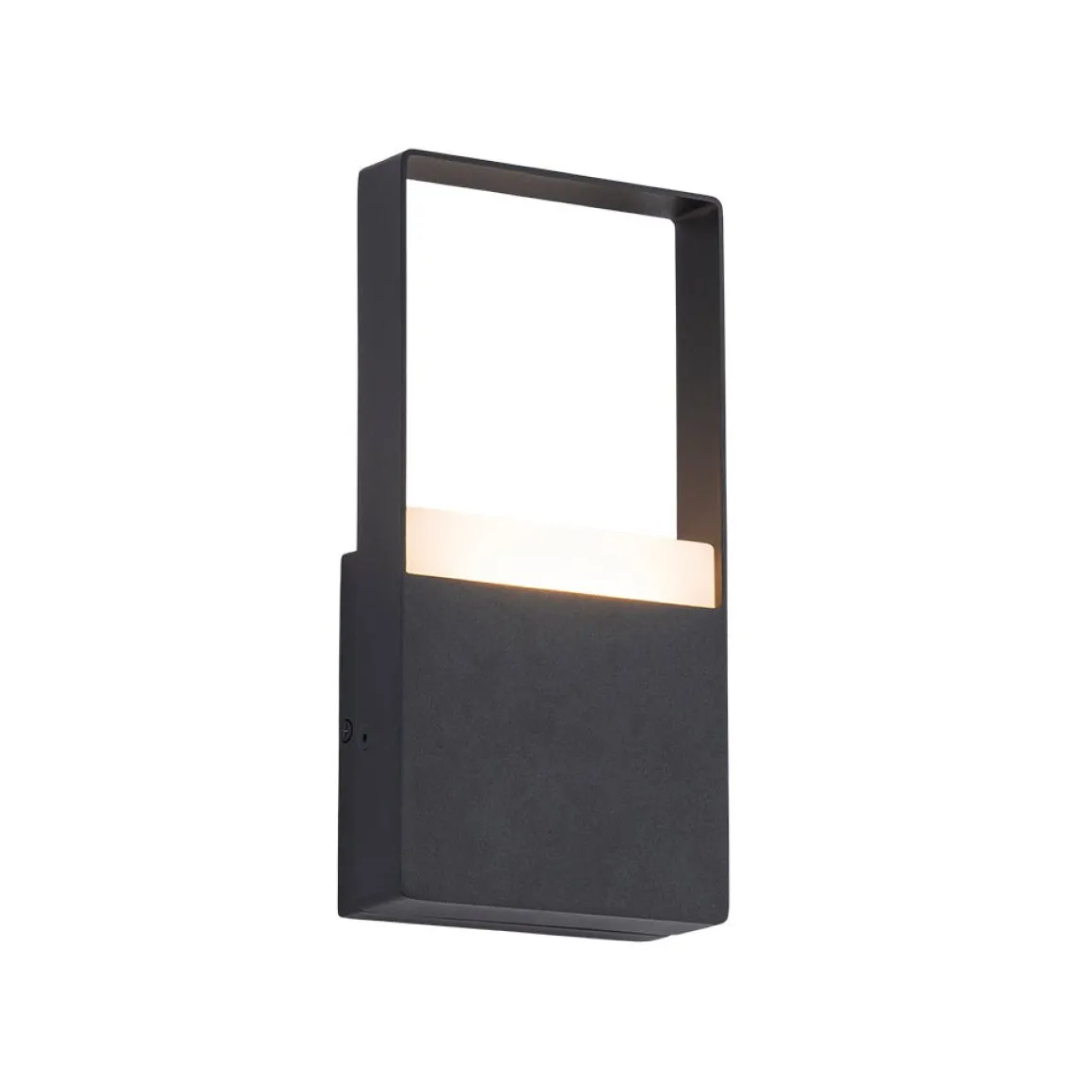 IP54 Black Rectangular Dimmable LED Outdoor Wall Lamp