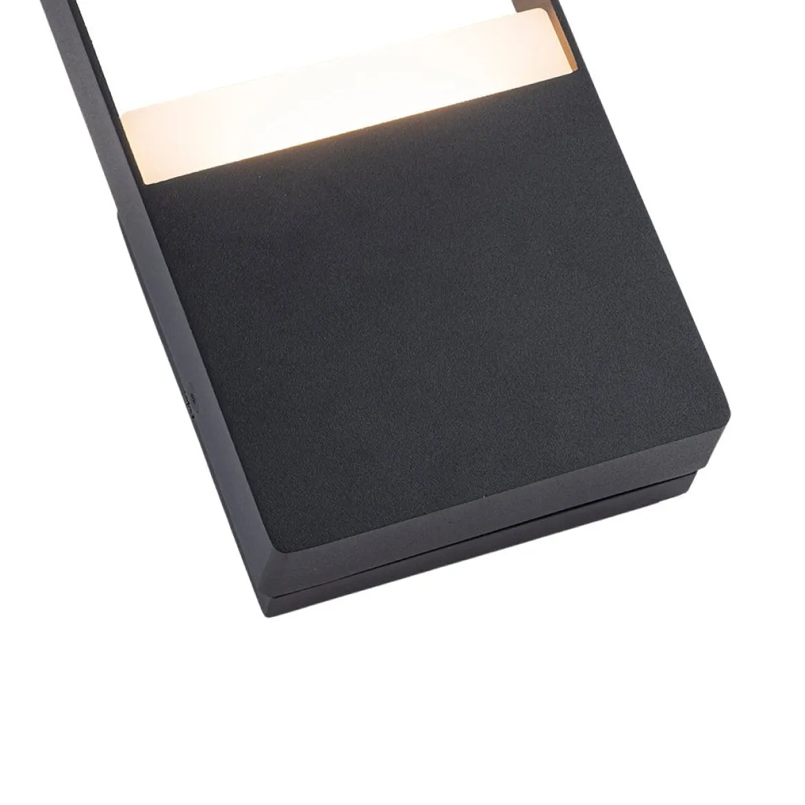 IP54 Black Rectangular Dimmable LED Outdoor Wall Lamp