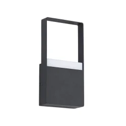 IP54 Black Rectangular Dimmable LED Outdoor Wall Lamp