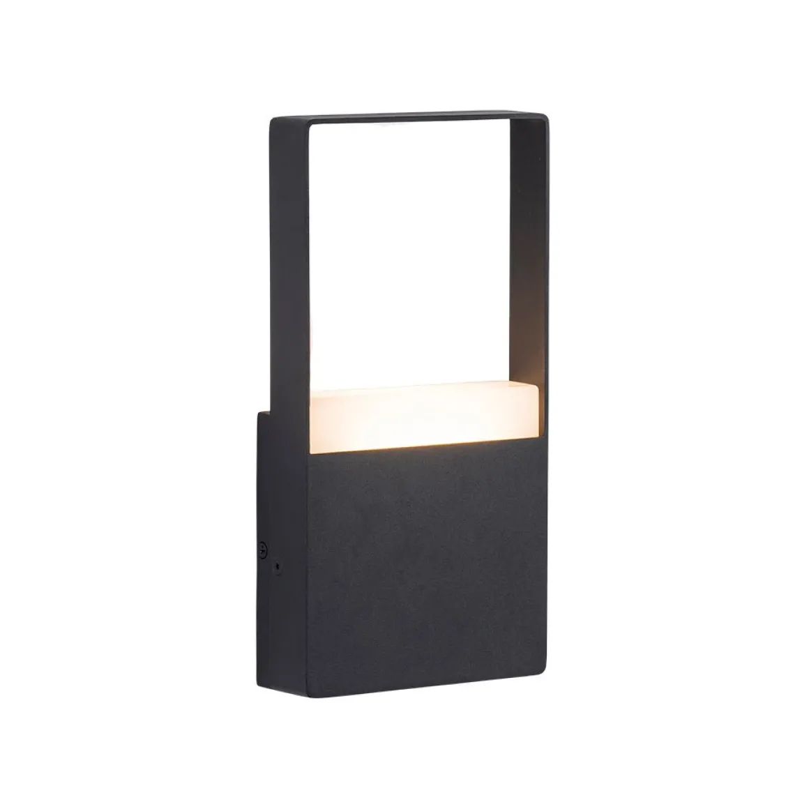 IP54 Black Rectangular Dimmable LED Outdoor Wall Lamp