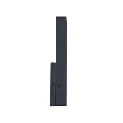IP54 Black Rectangular Dimmable LED Outdoor Wall Lamp