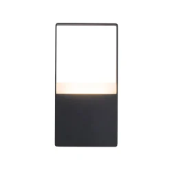 IP54 Black Rectangular Dimmable LED Outdoor Wall Lamp