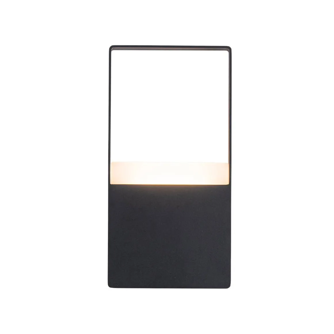 IP54 Black Rectangular Dimmable LED Outdoor Wall Lamp