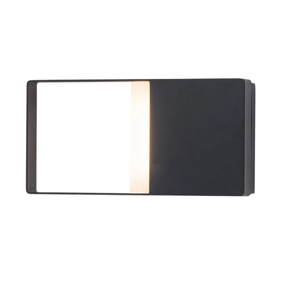 IP54 Black Rectangular Dimmable LED Outdoor Wall Lamp