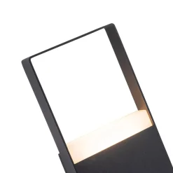 IP54 Black Rectangular Dimmable LED Outdoor Wall Lamp