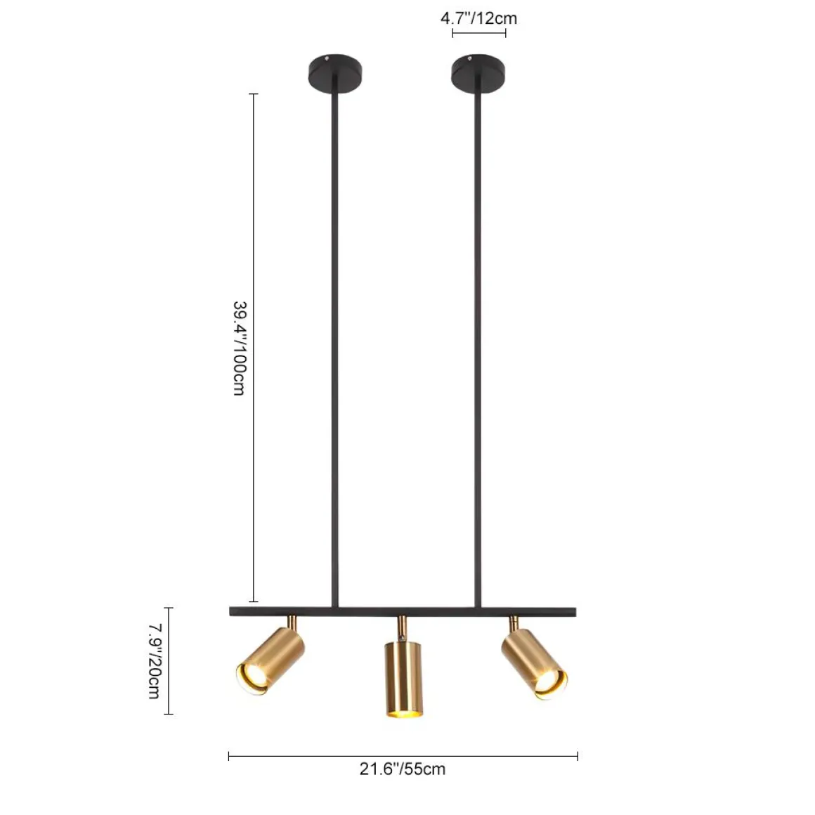 Kitchen Island Linear Pendant Track Lighting