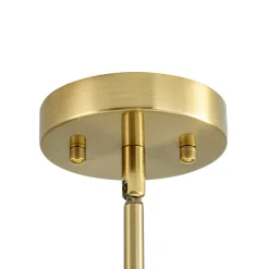 7-light Brass Sputnik Opal Glass Globe Bubble Chandelier